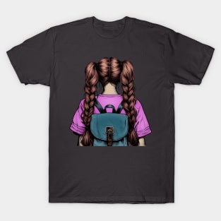 Girl with backpack T-Shirt
